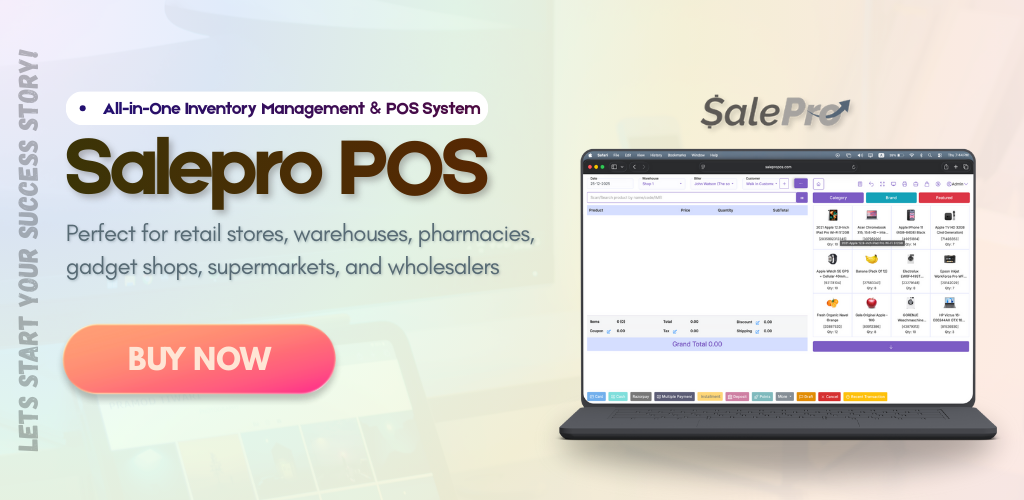 SalePro POS - All-in-One Inventory Management & POS System